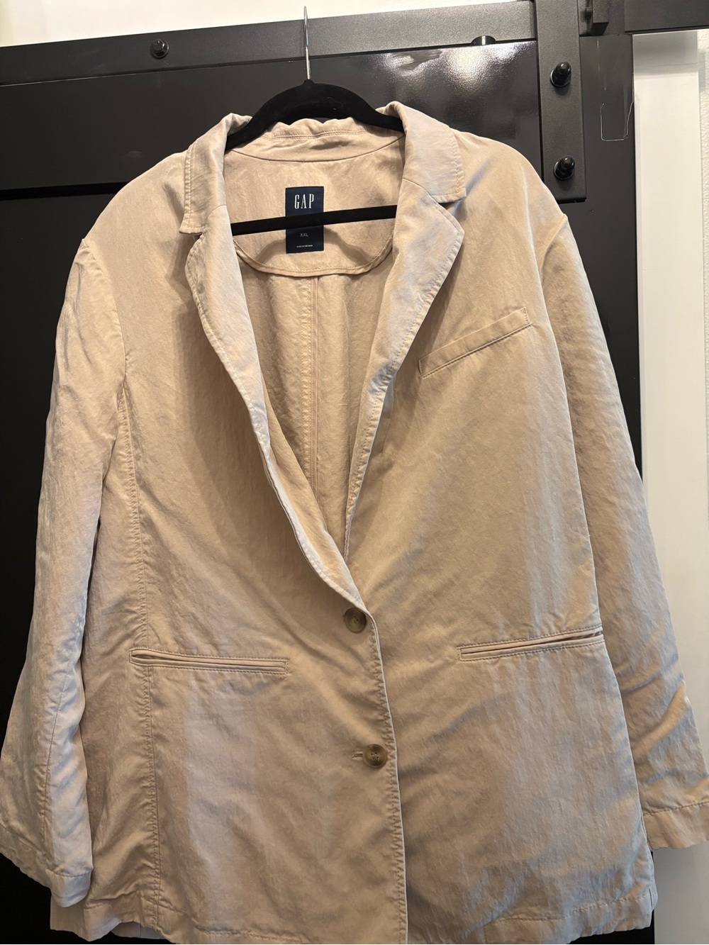 GAP Women's Beige Single-Breasted Blazer XXL